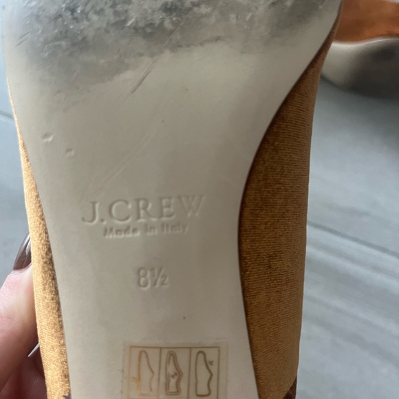 Golden Velvet Jcrew Low Pumps - Picture 4 of 6